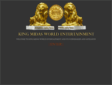 Tablet Screenshot of kingmidasworldentertainment.com